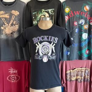 Vintage 1990s colorado rockies t shirt
